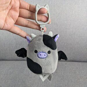 Squishmallows Bridgette the Vasmpire Cow Clip Keychain